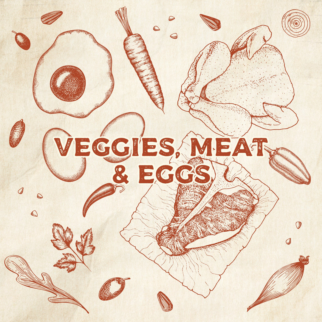 Vegetables, Beef, & Eggs