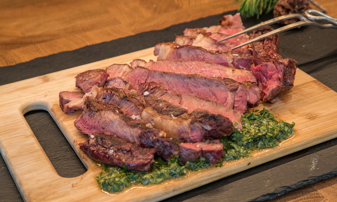 Recipe: Pan-Seared Ribeye with Salsa Verde