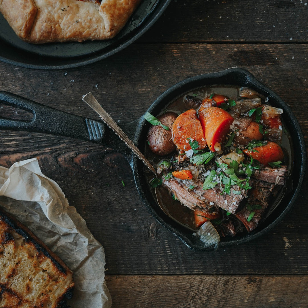 Cast Iron Skillet Short Rib In Dutch Oven Cast Iron Skillet Dutch