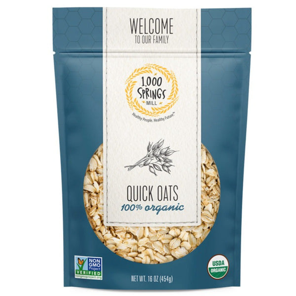 Quick Oats - Organic - 1,000 Springs Mill