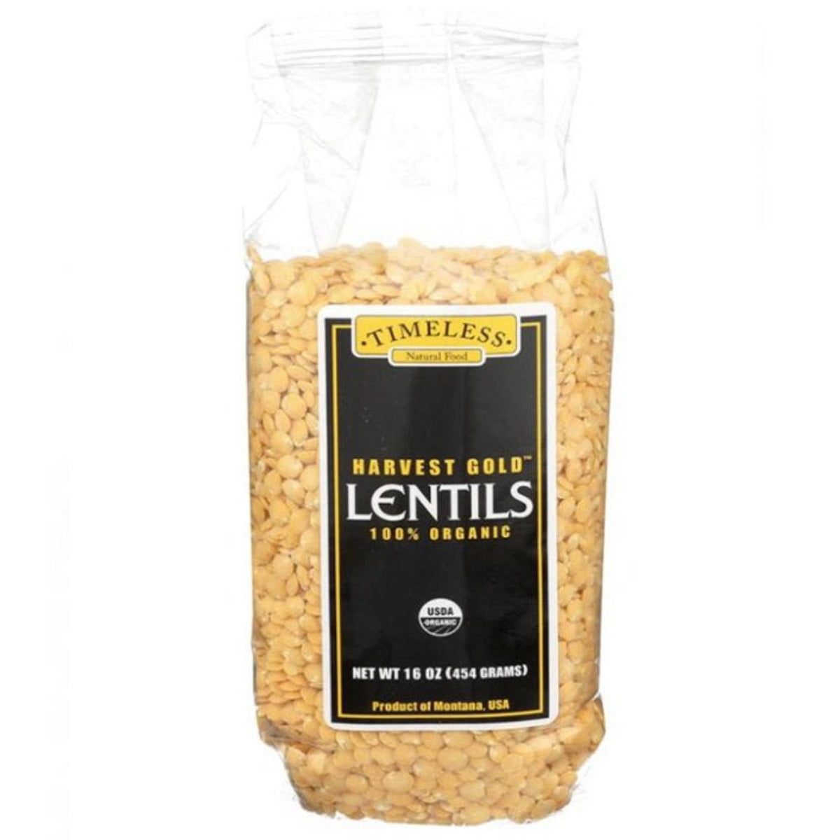 Lentils - Harvest Gold - Organic - Timeless Natural Food