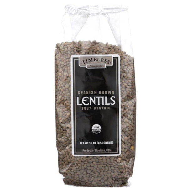 Lentils - Spanish Brown - Organic - Timeless Natural Food