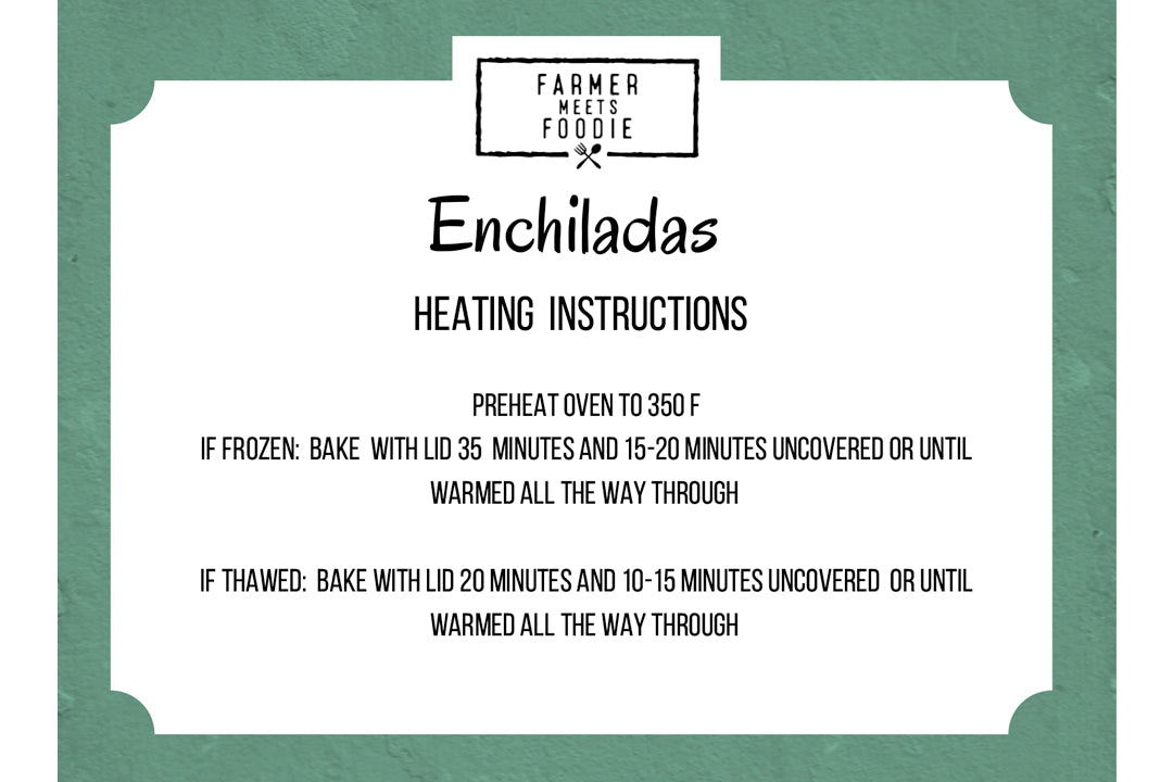 Beef Enchiliadas - Prepared Freezer Meal